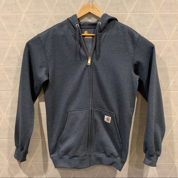 Carhartt Other - Carhartt Zip-Front Hooded Sweatshirt gray S
